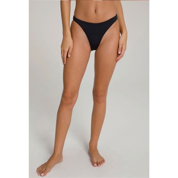 Good American Better Bikini Bottom Black Size 4 - Picture 2 of 10